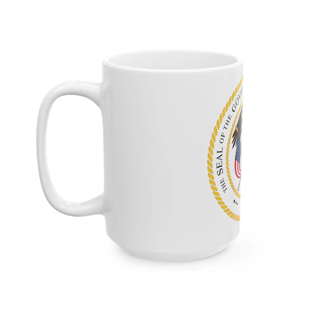 Seal of the Governor of Utah v2 - White Coffee Mug-Go Mug Yourself