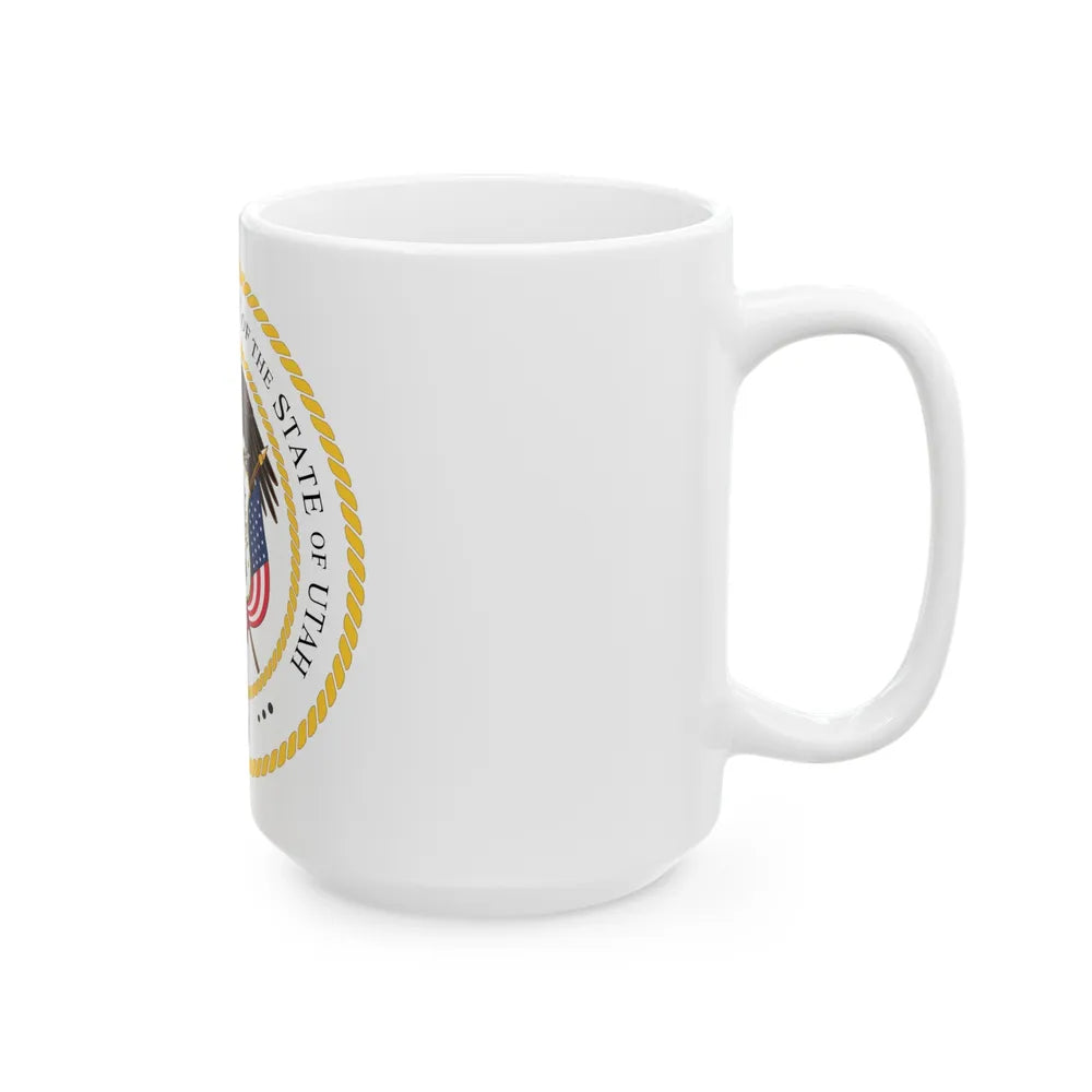 Seal of the Governor of Utah v2 - White Coffee Mug-Go Mug Yourself