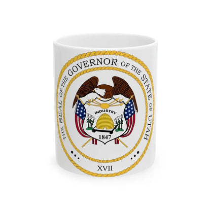 Seal of the Governor of Utah - White Coffee Mug 11oz - Go Mug Yourself