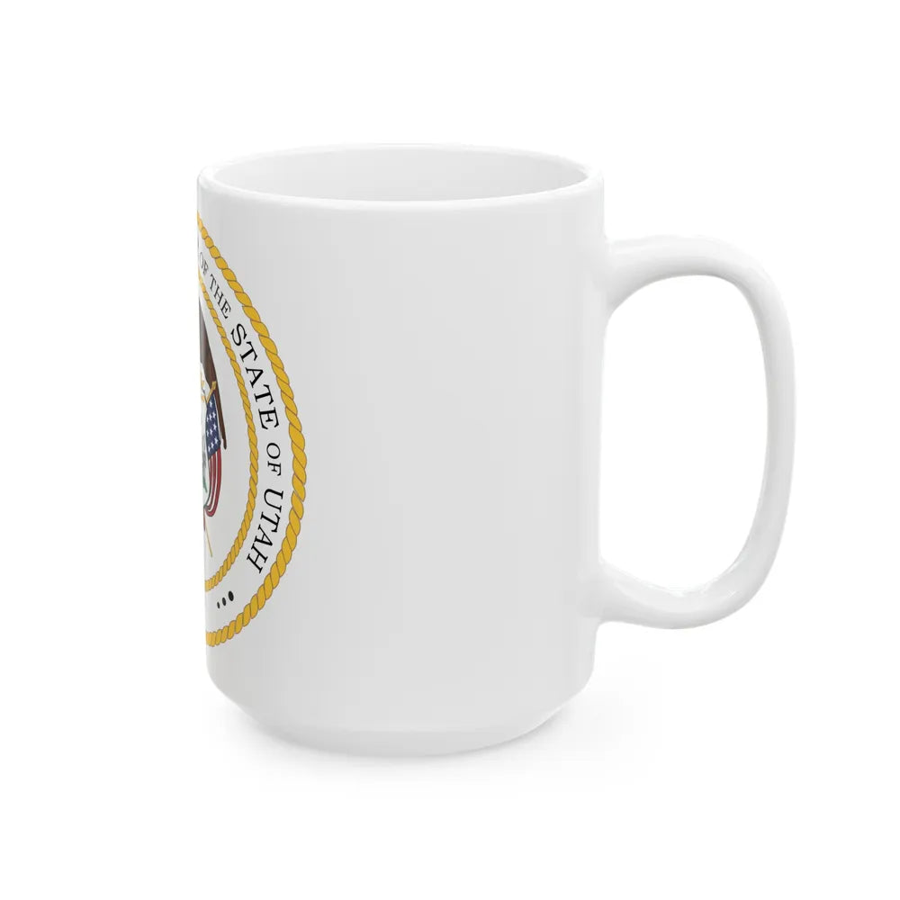 Seal of the Governor of Utah - White Coffee Mug-Go Mug Yourself