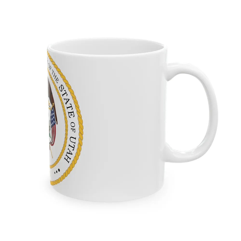 Seal of the Governor of Utah - White Coffee Mug-Go Mug Yourself