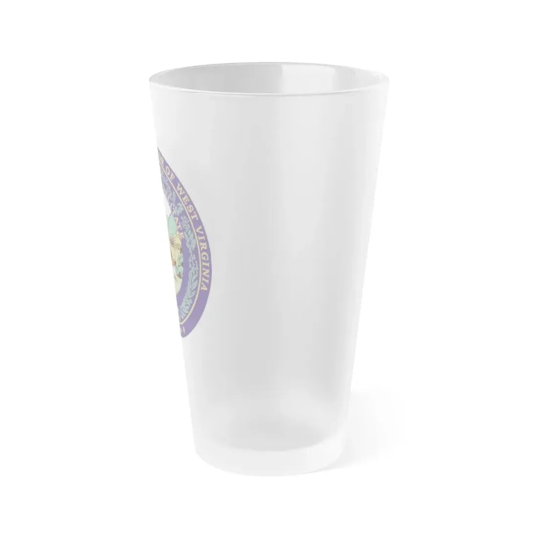 Seal of the Governor of West Virginia - Frosted Pint Glass 16oz - Go Mug Yourself