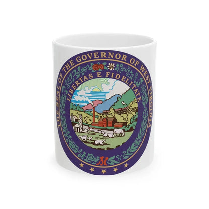 Seal of the Governor of West Virginia - White Coffee Mug 11oz - Go Mug Yourself