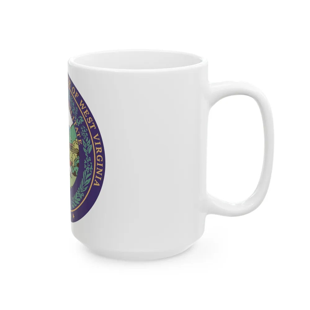 Seal of the Governor of West Virginia - White Coffee Mug-Go Mug Yourself