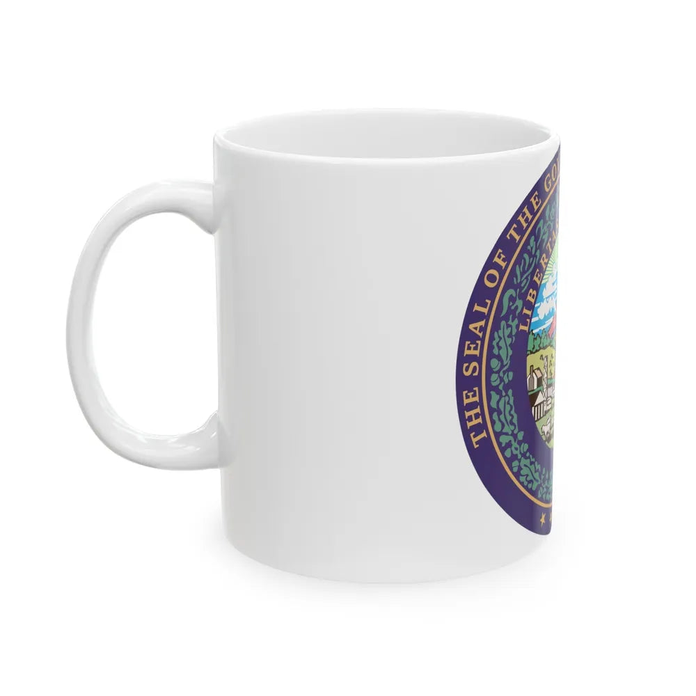 Seal of the Governor of West Virginia - White Coffee Mug-Go Mug Yourself