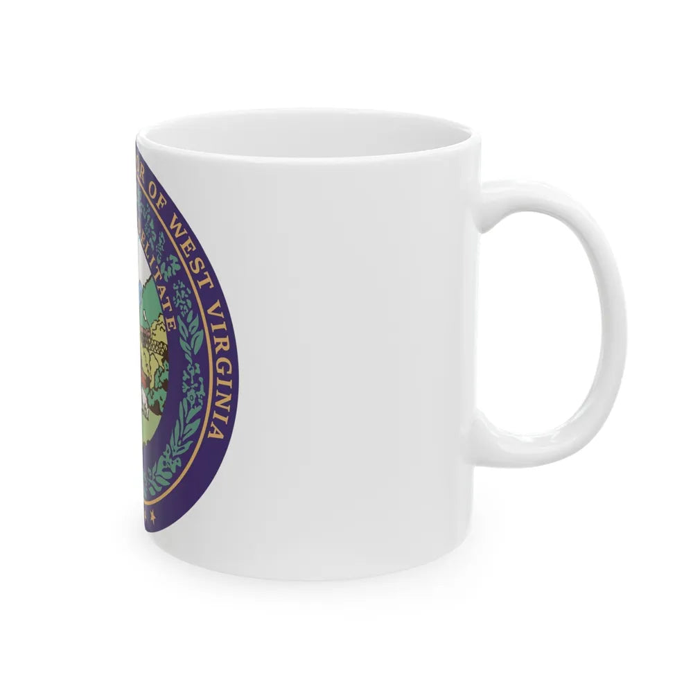 Seal of the Governor of West Virginia - White Coffee Mug-Go Mug Yourself