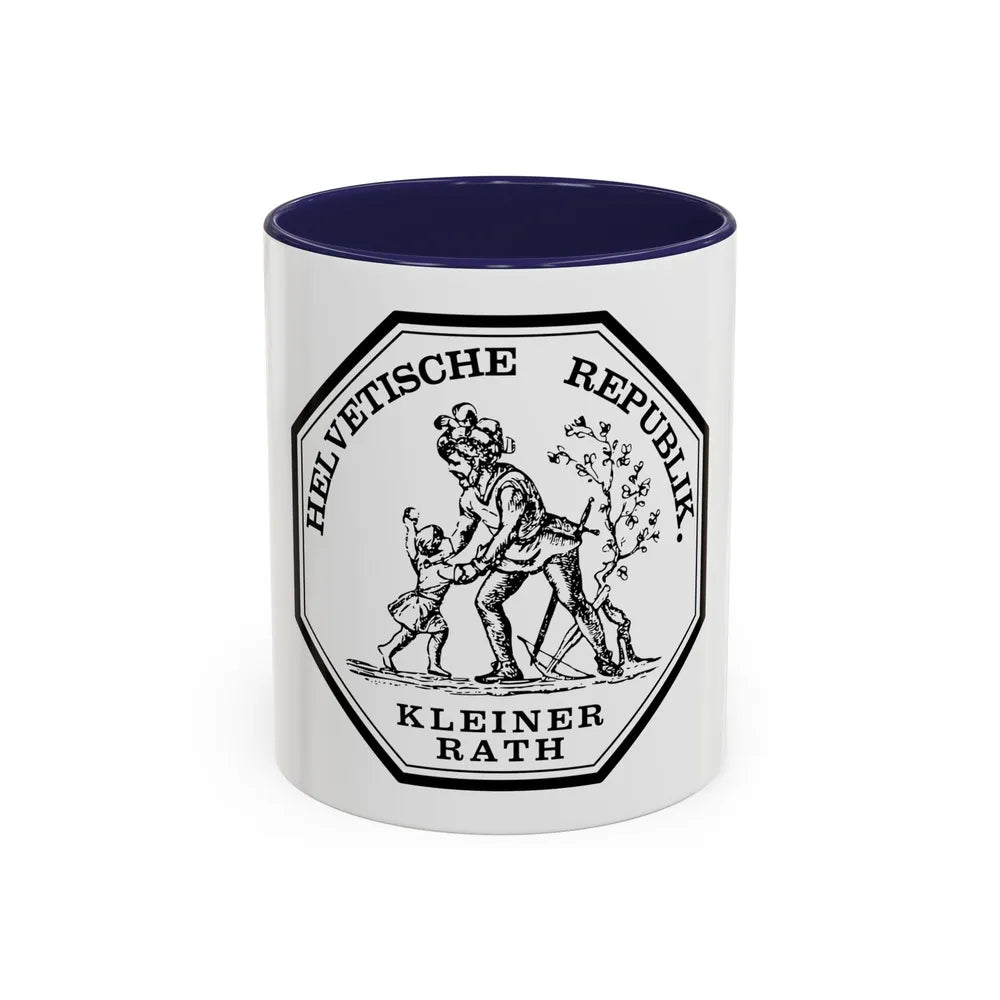 Seal of the Helvetic Republic, Kleiner Rath - Accent Coffee Mug 11oz Navy - Go Mug Yourself