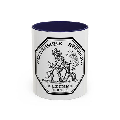 Seal of the Helvetic Republic, Kleiner Rath - Accent Coffee Mug 11oz Navy - Go Mug Yourself