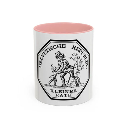 Seal of the Helvetic Republic, Kleiner Rath - Accent Coffee Mug 11oz Pink - Go Mug Yourself