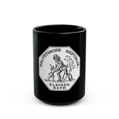 Seal of the Helvetic Republic, Kleiner Rath - Black Coffee Mug 15oz - Go Mug Yourself