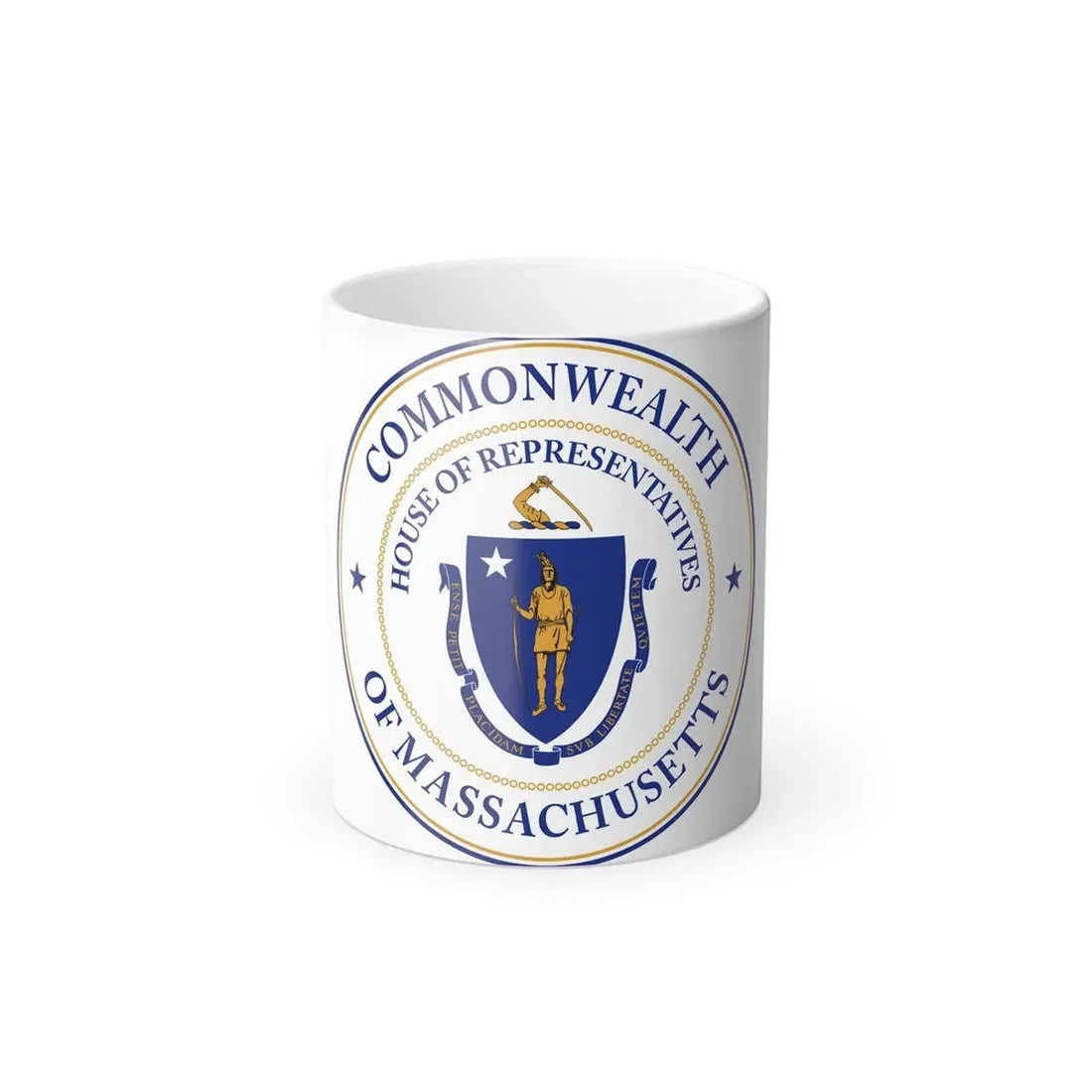 Seal of the House of Representatives of Massachusetts - Color Changing Coffee Mug 11oz - Go Mug Yourself