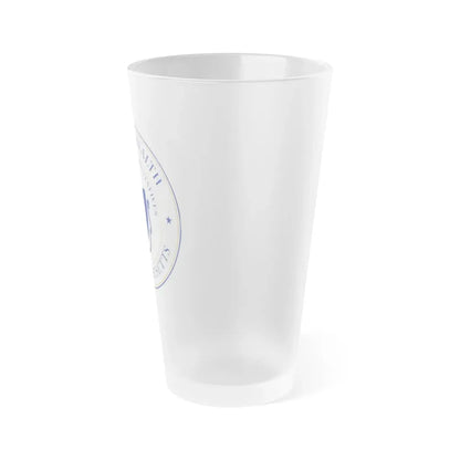 Seal of the House of Representatives of Massachusetts - Frosted Pint Glass 16oz - Go Mug Yourself
