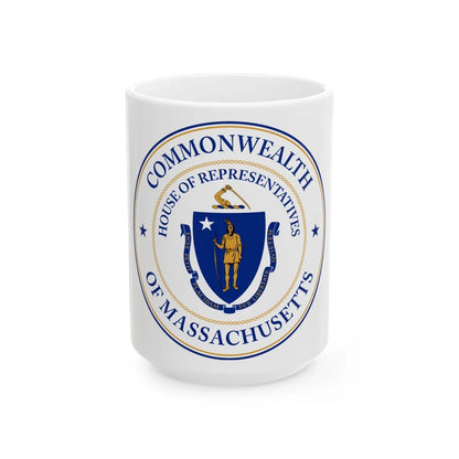 Seal of the House of Representatives of Massachusetts - White Coffee Mug-15oz-Go Mug Yourself