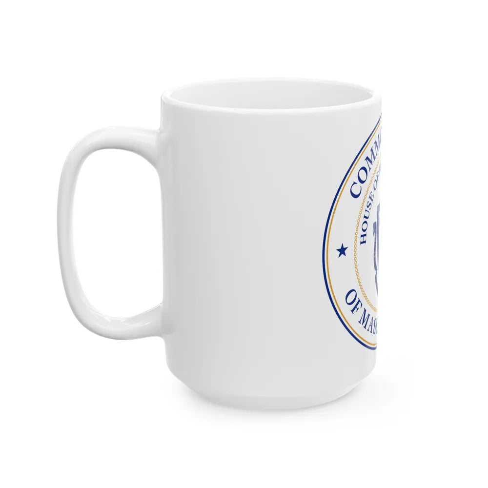 Seal of the House of Representatives of Massachusetts - White Coffee Mug-Go Mug Yourself