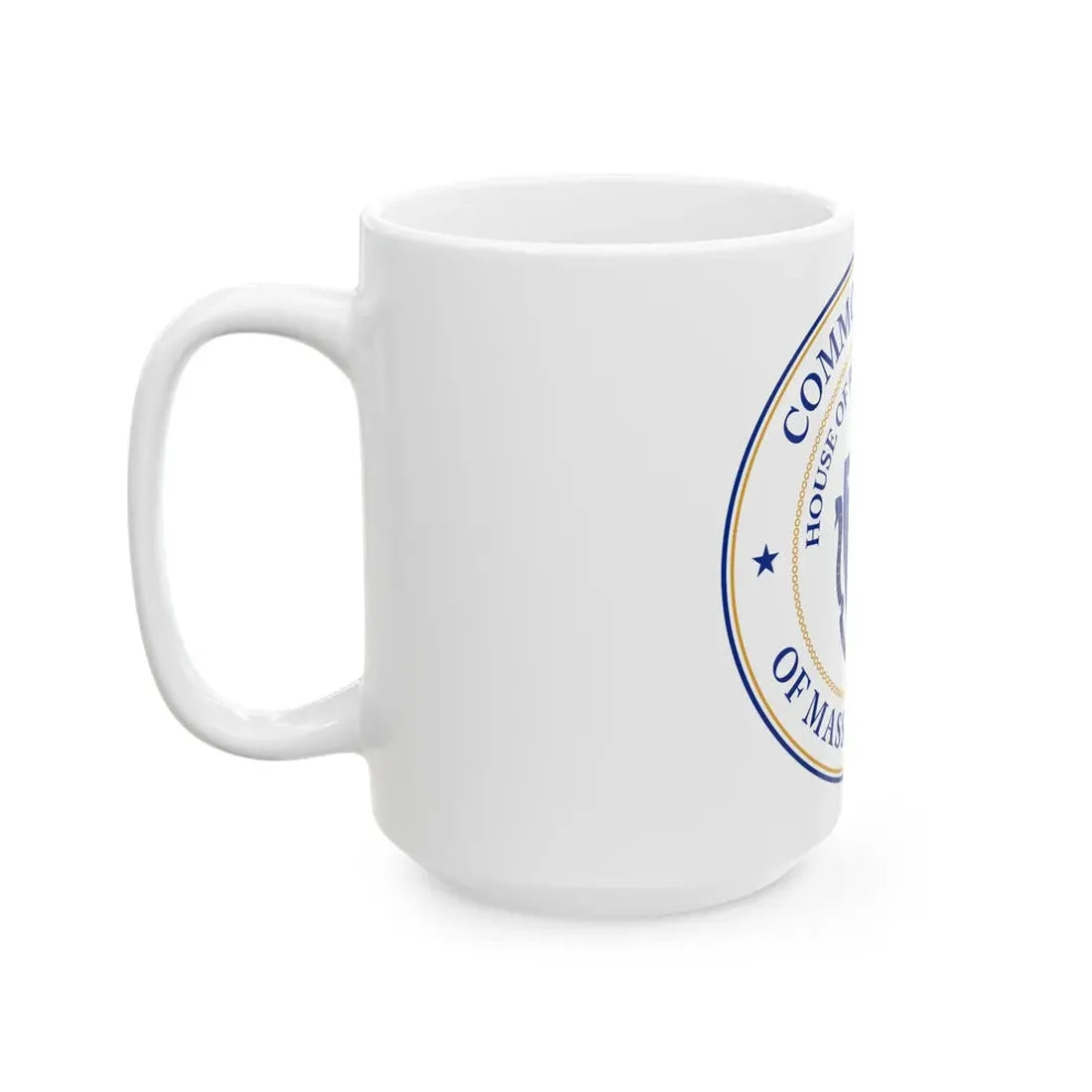 Seal of the House of Representatives of Massachusetts - White Coffee Mug - Go Mug Yourself