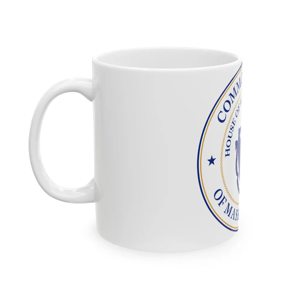 Seal of the House of Representatives of Massachusetts - White Coffee Mug-Go Mug Yourself