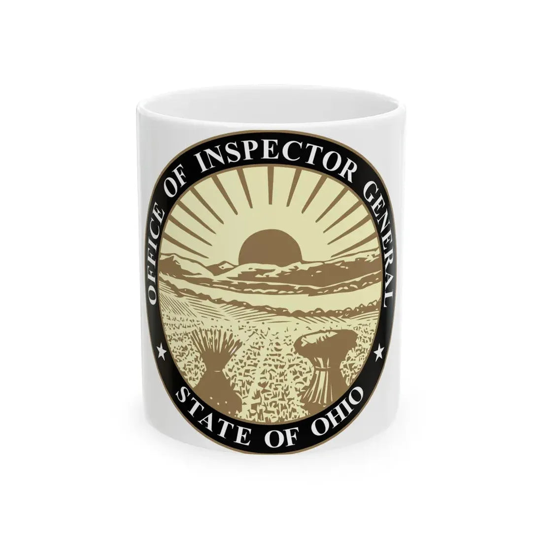Seal of the Inspector General of Ohio - White Coffee Mug 11oz - Go Mug Yourself