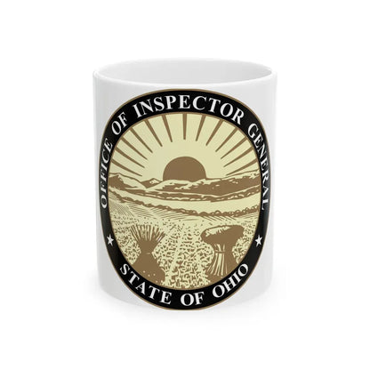 Seal of the Inspector General of Ohio - White Coffee Mug 11oz - Go Mug Yourself