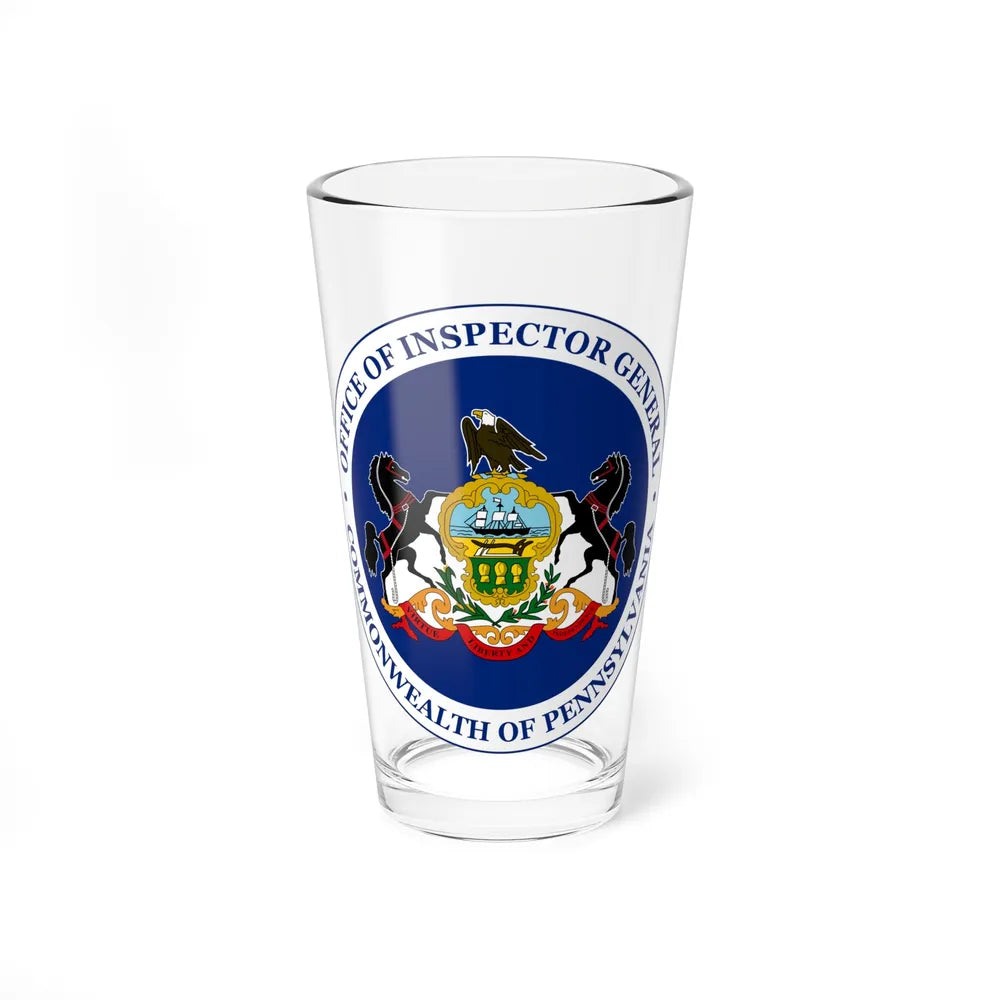 Seal of the Inspector General of Pennsylvania - Pint Glass 16oz-16oz-Go Mug Yourself