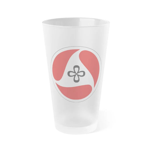 Seal of the Iowa Department of Transportation - Frosted Pint Glass 16oz-16oz-Frosted-Go Mug Yourself