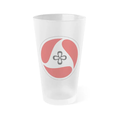 Seal of the Iowa Department of Transportation - Frosted Pint Glass 16oz 16oz Frosted - Go Mug Yourself