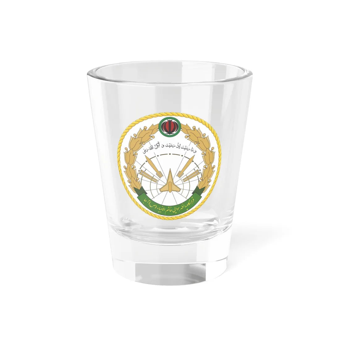 Seal of the Islamic Republic of Iran Air Defense Force (Iran) (Coat of Arms) Shot Glass 1.5oz 1.5oz - Go Mug Yourself