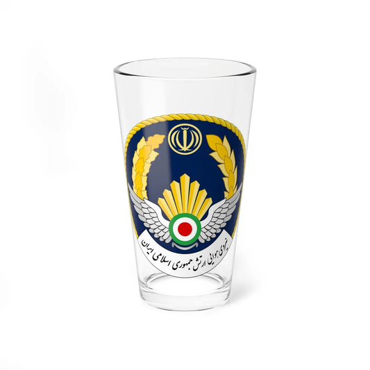 Seal of the Islamic Republic of Iran Air Force (Iran) (Coat of Arms) Pint Glass 16oz 16oz - Go Mug Yourself