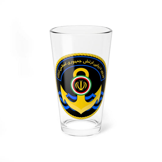 Seal of the Islamic Republic of Iran Navy (Iran) (Coat of Arms) Pint Glass 16oz 16oz - Go Mug Yourself