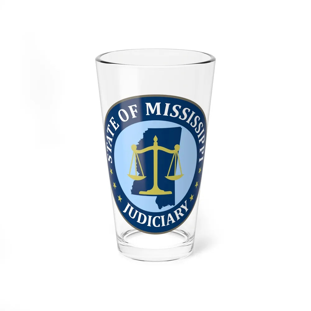 Seal of the Judiciary of Mississippi - Pint Glass 16oz-16oz-Go Mug Yourself