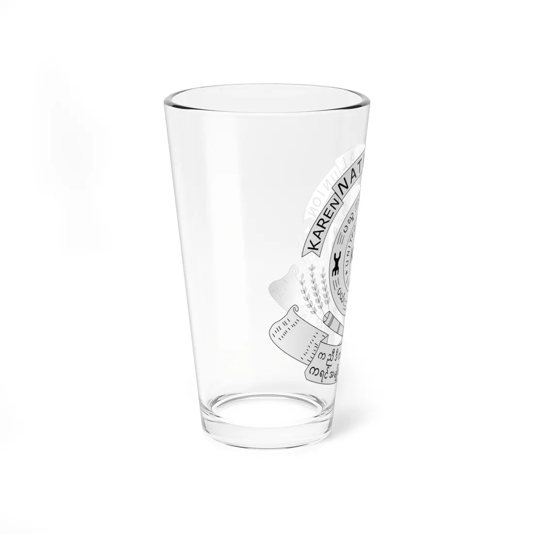 Seal of the Karen National Union (Myanmar) (Coat of Arms) Pint Glass 16oz - Go Mug Yourself