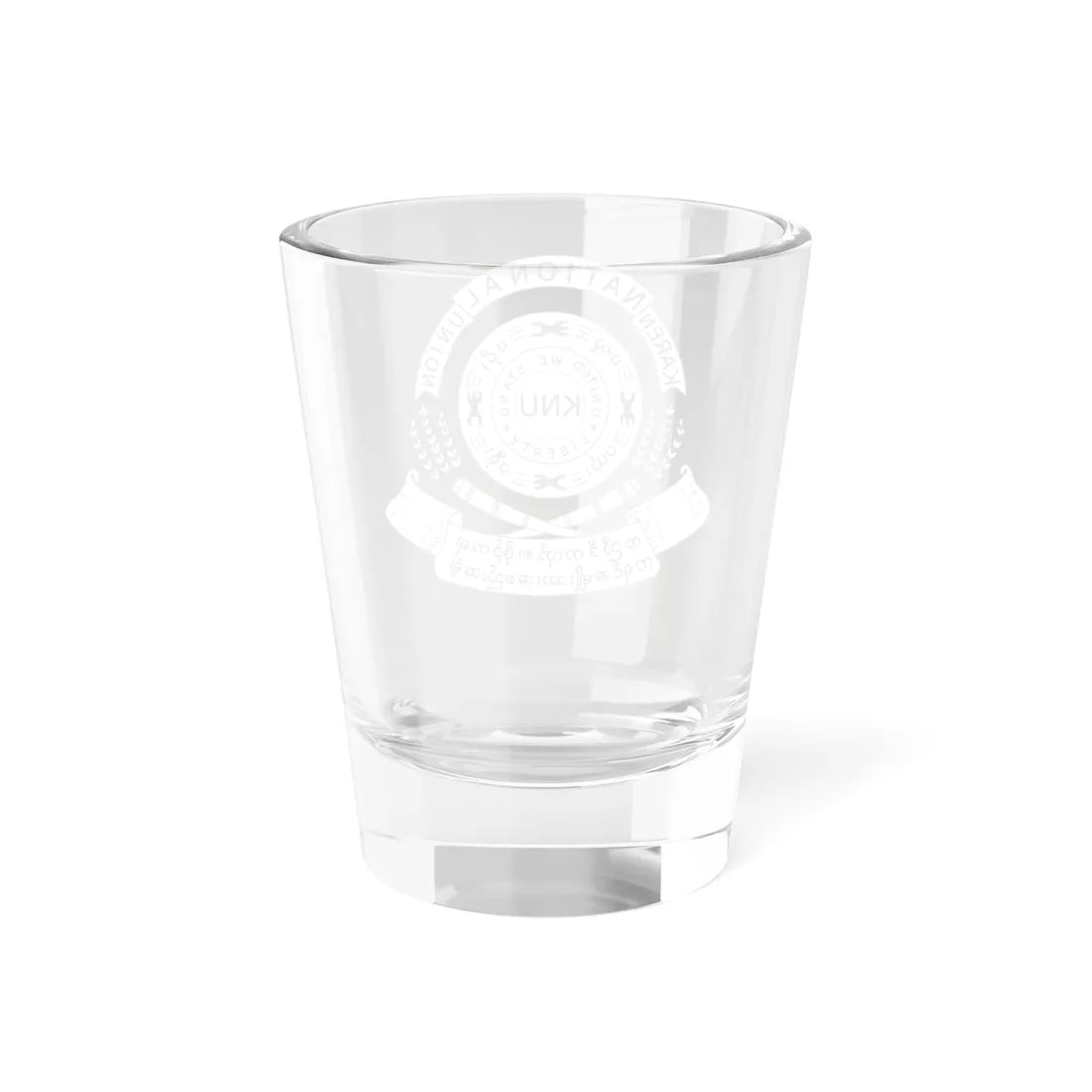 Seal of the Karen National Union (Myanmar) (Coat of Arms) Shot Glass 1.5oz - Go Mug Yourself
