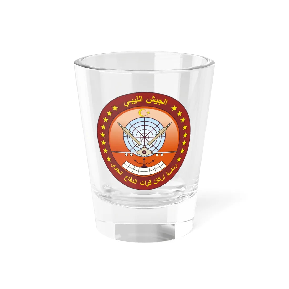 Seal of the Libyan Air Defense Forces (Libya) (Coat of Arms) Shot Glass 1.5oz 1.5oz - Go Mug Yourself