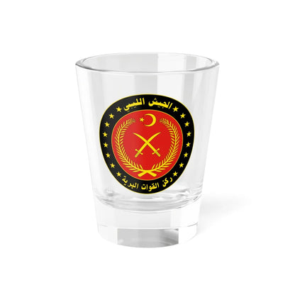 Seal of the Libyan Ground Forces (Libya) (Coat of Arms) Shot Glass 1.5oz 1.5oz - Go Mug Yourself