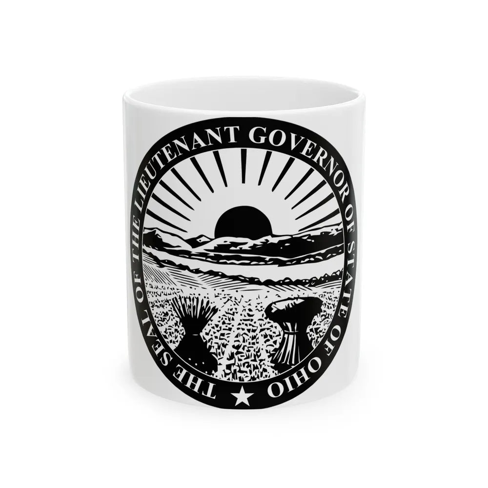 Seal of the Lieutenant Governor of Ohio - White Coffee Mug-11oz-Go Mug Yourself