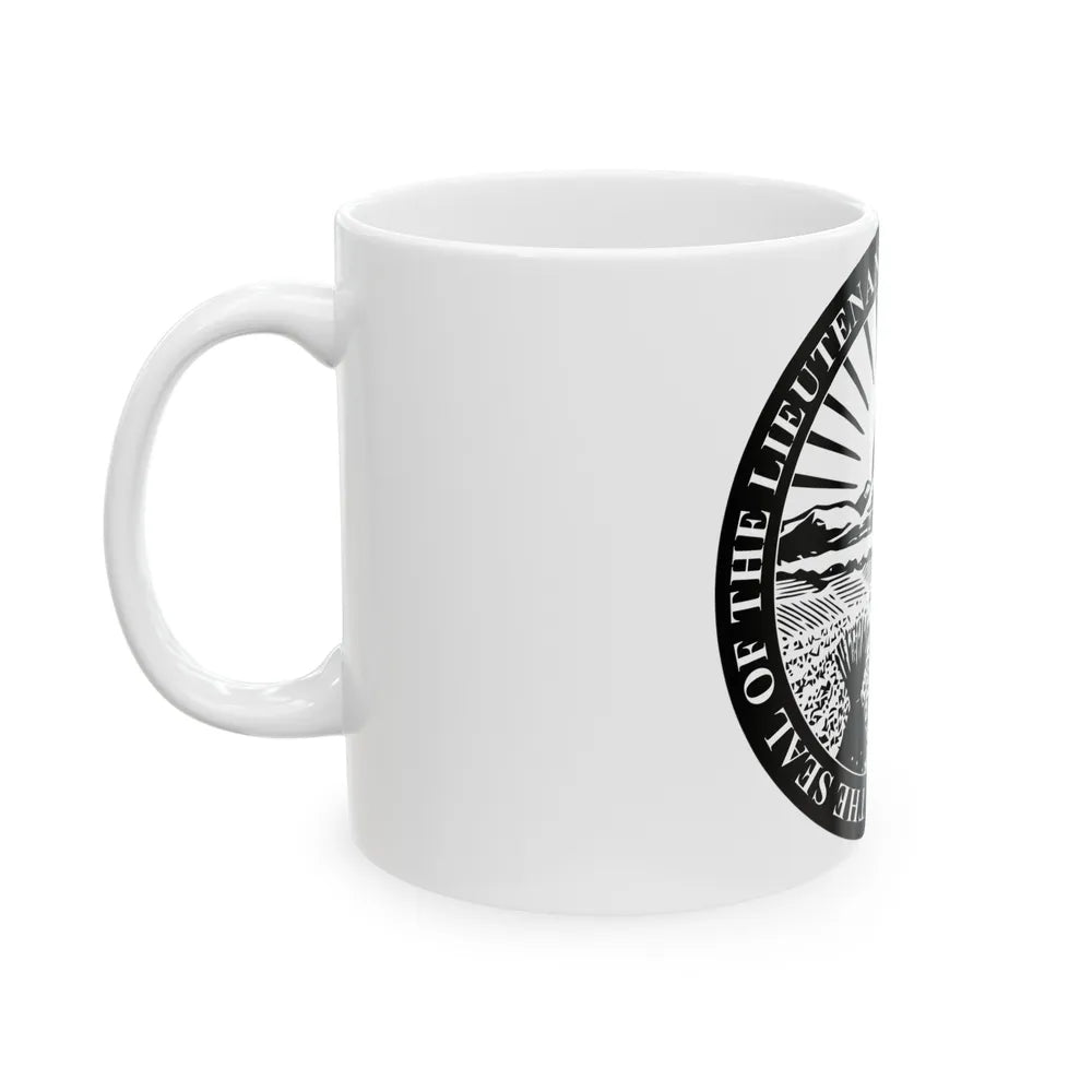 Seal of the Lieutenant Governor of Ohio - White Coffee Mug-Go Mug Yourself