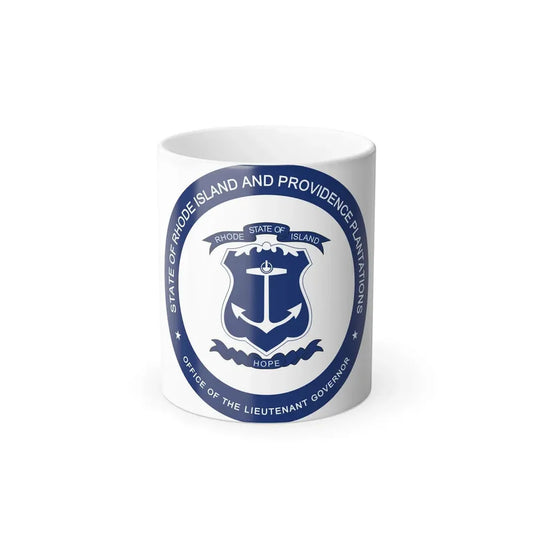 Seal of the Lieutenant Governor of Rhode Island - Color Changing Coffee Mug 11oz - Go Mug Yourself