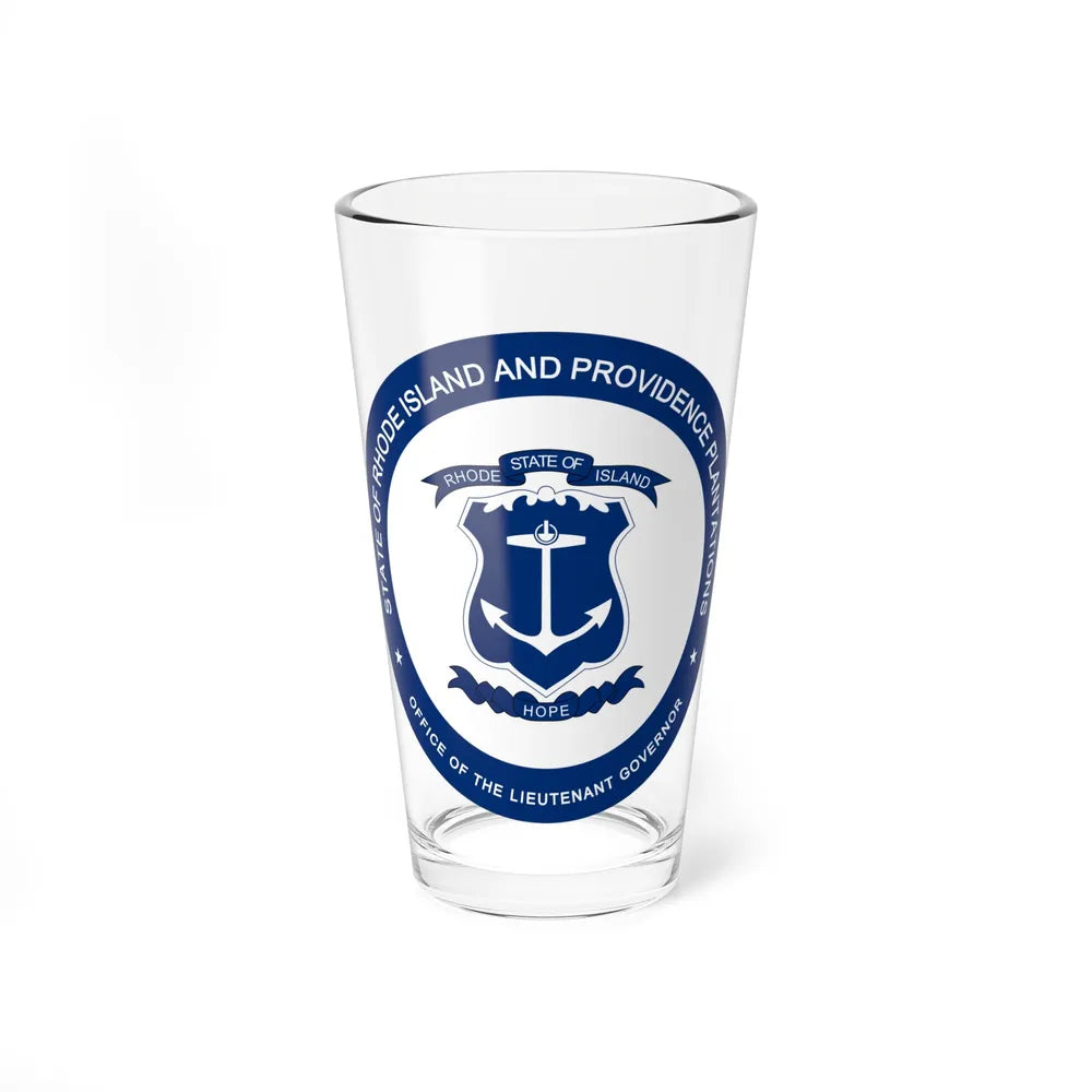 Seal of the Lieutenant Governor of Rhode Island - Pint Glass 16oz-16oz-Go Mug Yourself