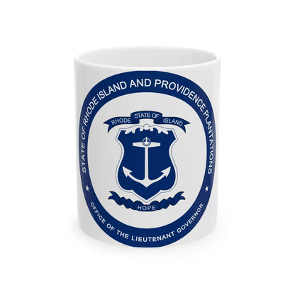 Seal of the Lieutenant Governor of Rhode Island - White Coffee Mug-11oz-Go Mug Yourself