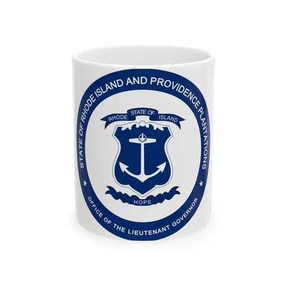 Seal of the Lieutenant Governor of Rhode Island - White Coffee Mug 11oz - Go Mug Yourself
