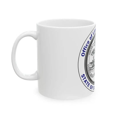 Seal of the Lieutenant Governor of South Carolina - White Coffee Mug - Go Mug Yourself