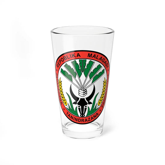 Seal of the Malagasy Republic (Madagascar) (Coat of Arms) Pint Glass 16oz 16oz - Go Mug Yourself