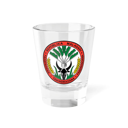 Seal of the Malagasy Republic (Madagascar) (Coat of Arms) Shot Glass 1.5oz 1.5oz - Go Mug Yourself