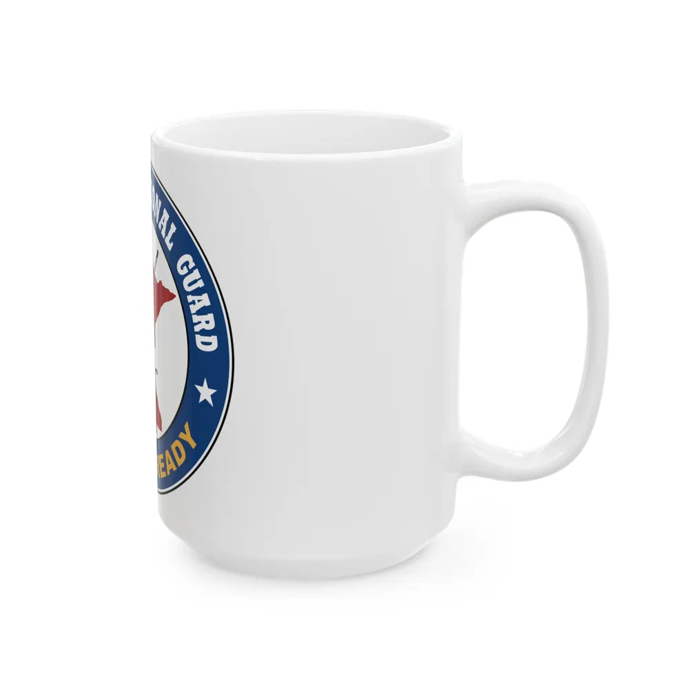 Seal of the Minnesota National Guard - White Coffee Mug-Go Mug Yourself