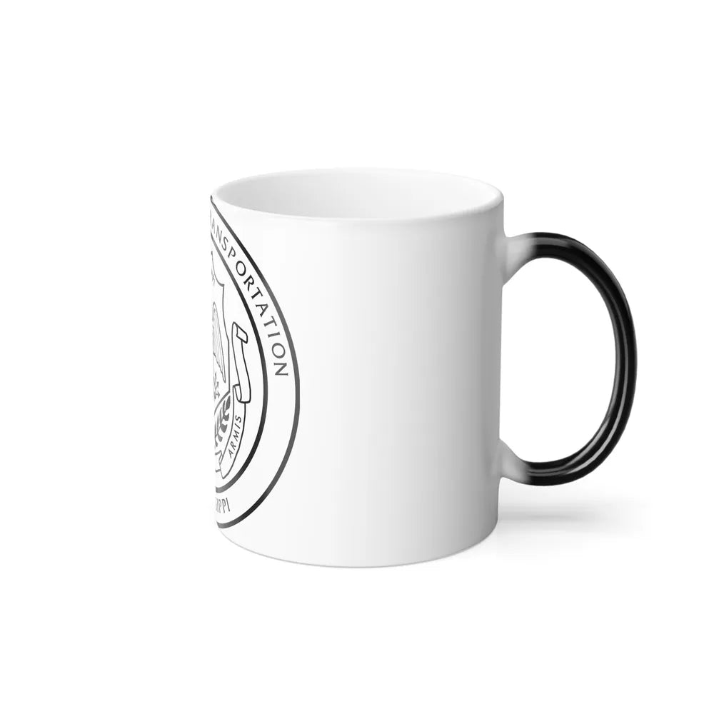 Seal of the Mississippi Department of Transportation - Color Changing Mug 11oz-Go Mug Yourself