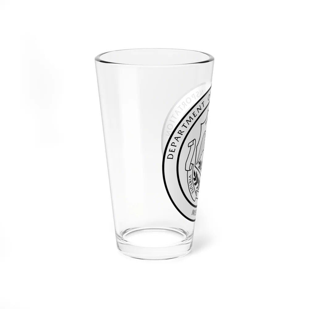 Seal of the Mississippi Department of Transportation - Pint Glass 16oz-Go Mug Yourself