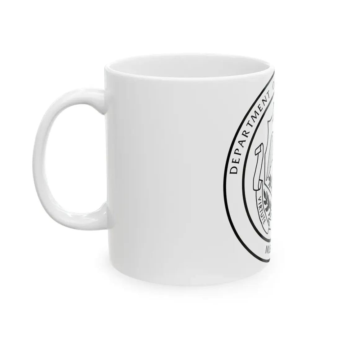 Seal of the Mississippi Department of Transportation - White Coffee Mug - Go Mug Yourself