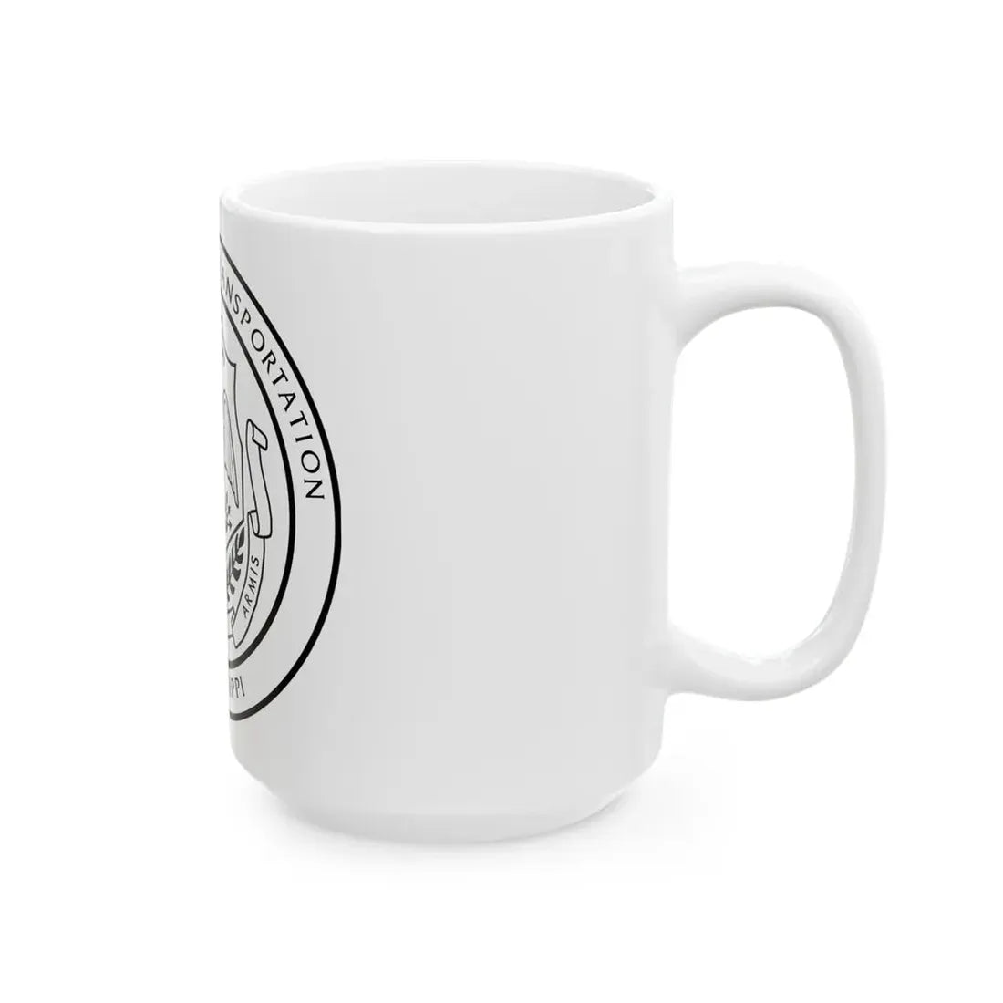 Seal of the Mississippi Department of Transportation - White Coffee Mug - Go Mug Yourself