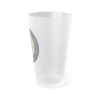 Seal of the Mississippi Office of State Public Defender - Frosted Pint Glass 16oz-Go Mug Yourself