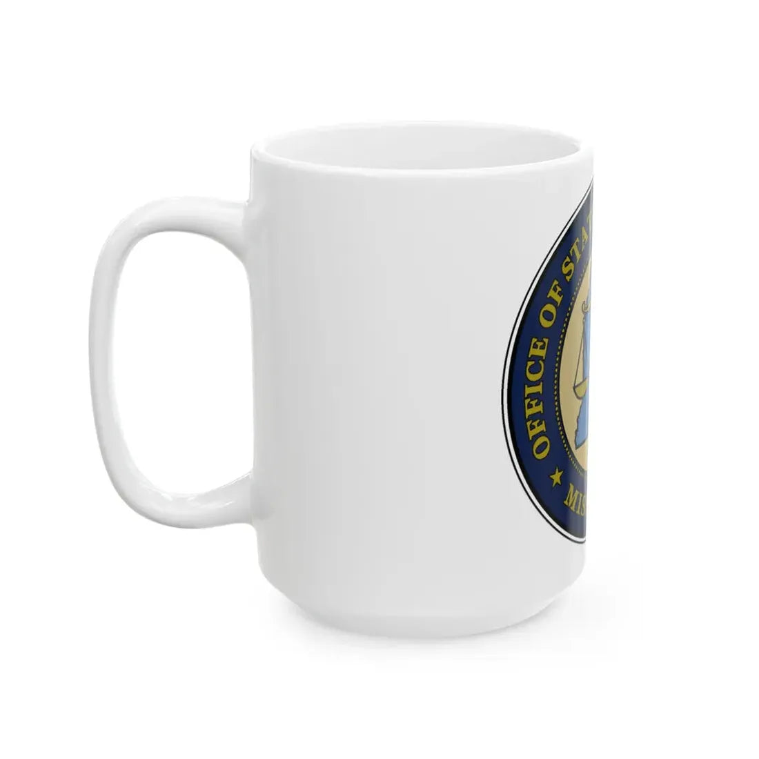 Seal of the Mississippi Office of State Public Defender - White Coffee Mug - Go Mug Yourself