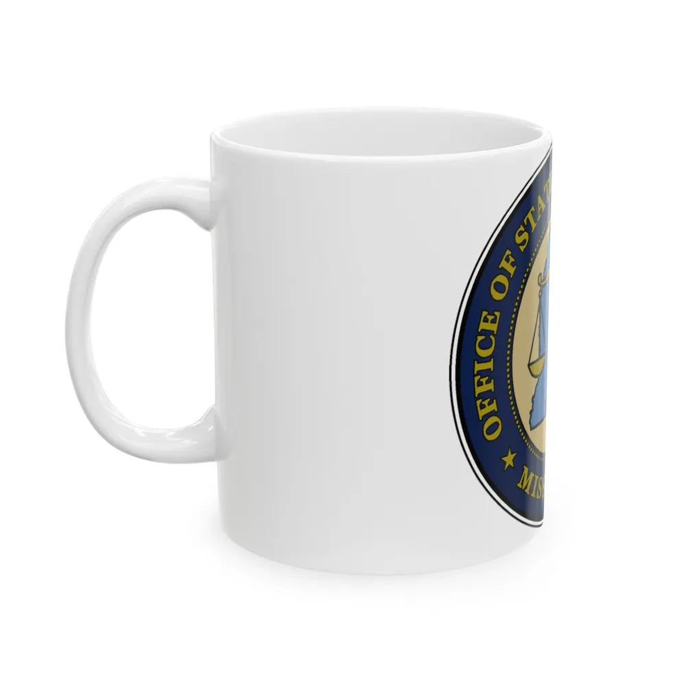 Seal of the Mississippi Office of State Public Defender - White Coffee Mug-Go Mug Yourself